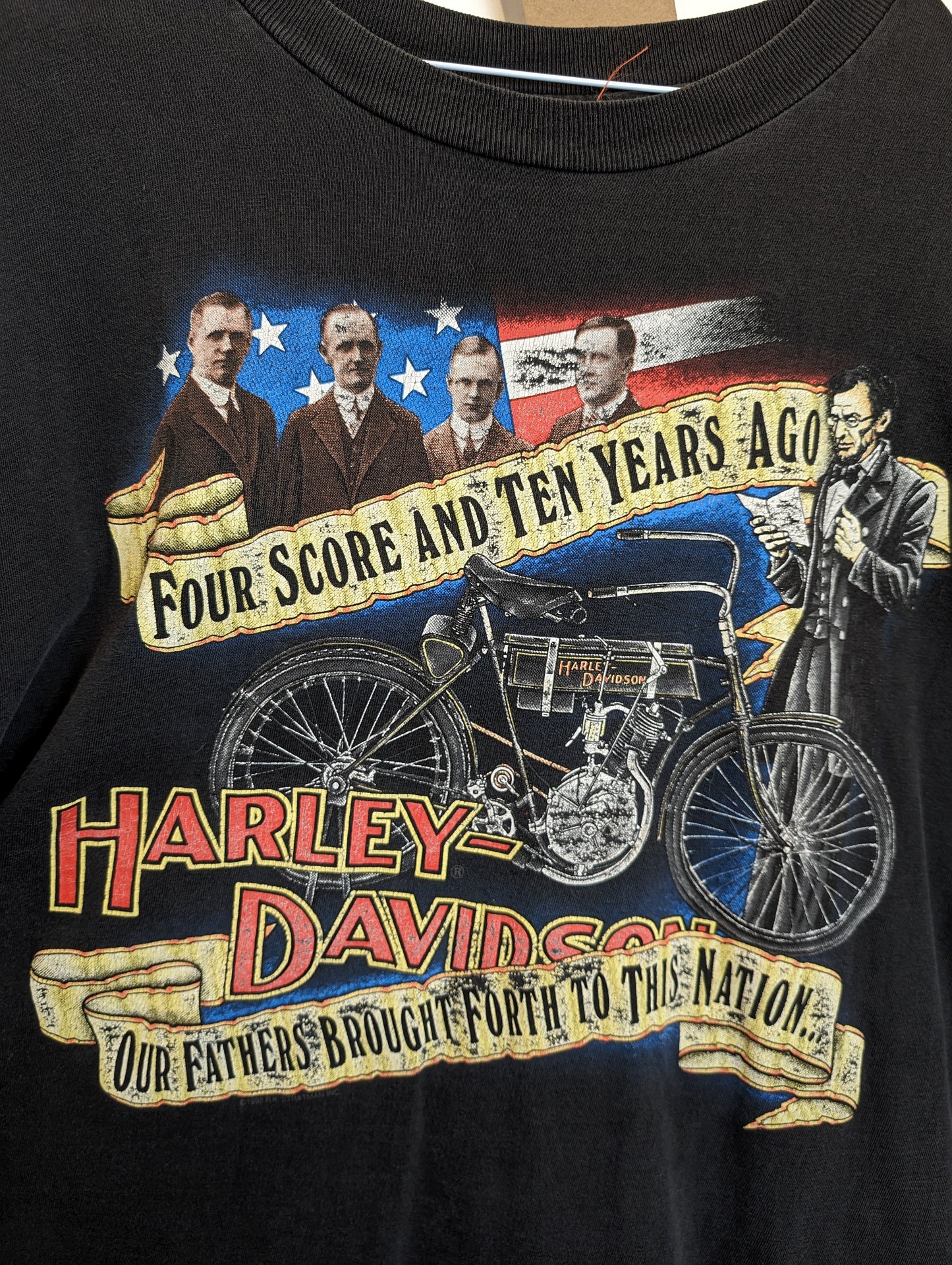 Harley Davidson true vintage trashed American unisex t-shirt premium