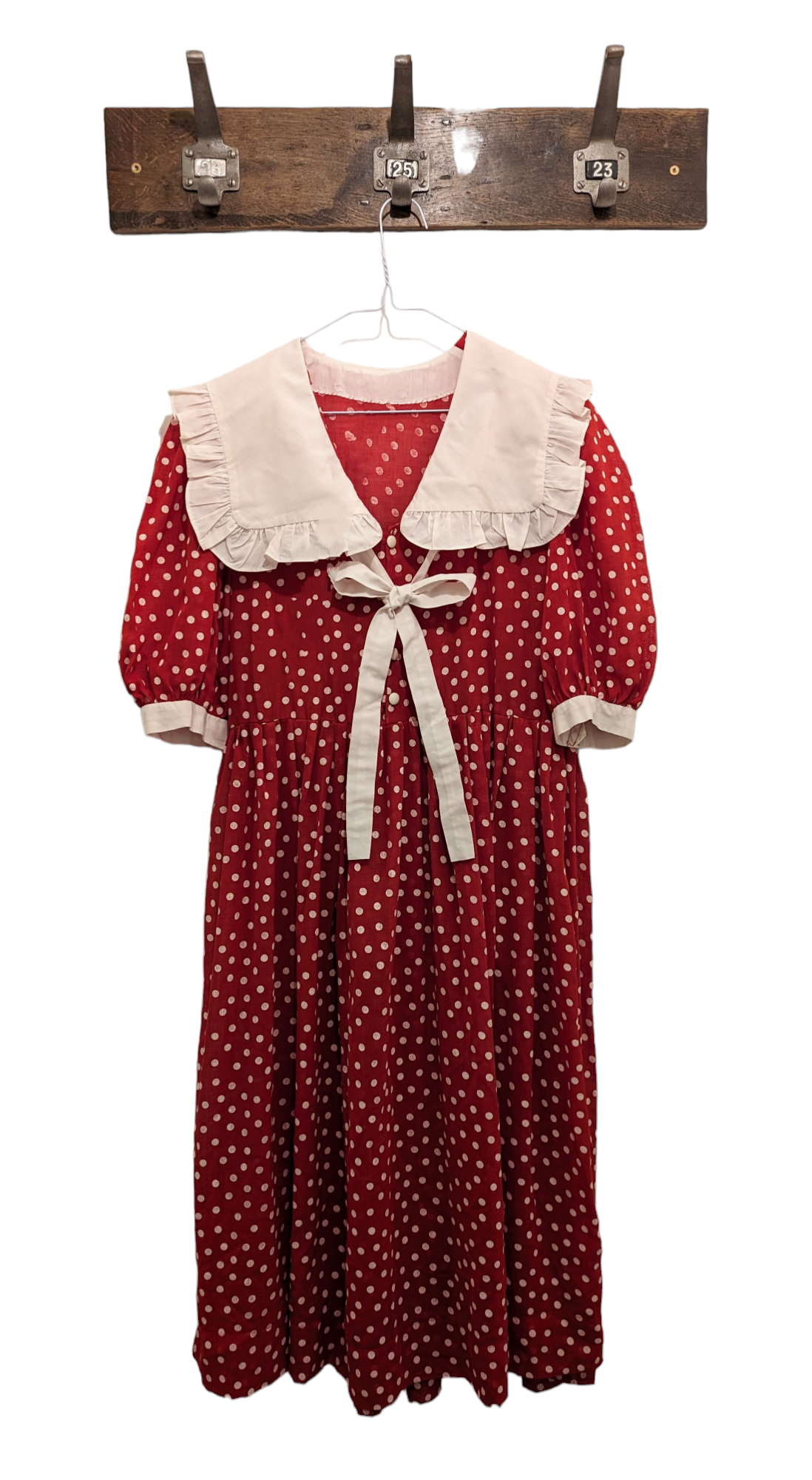 Red Polka Dot Vintage Dress 12