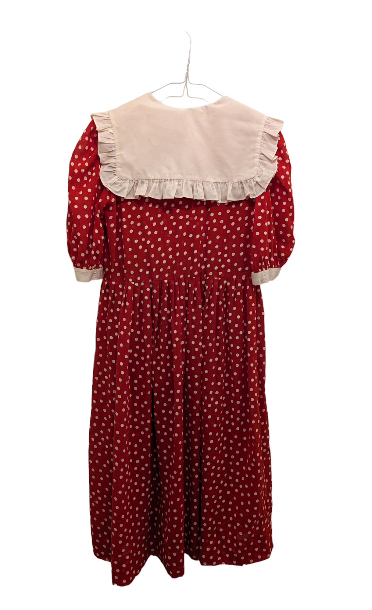 Red Polka Dot Vintage Dress 12