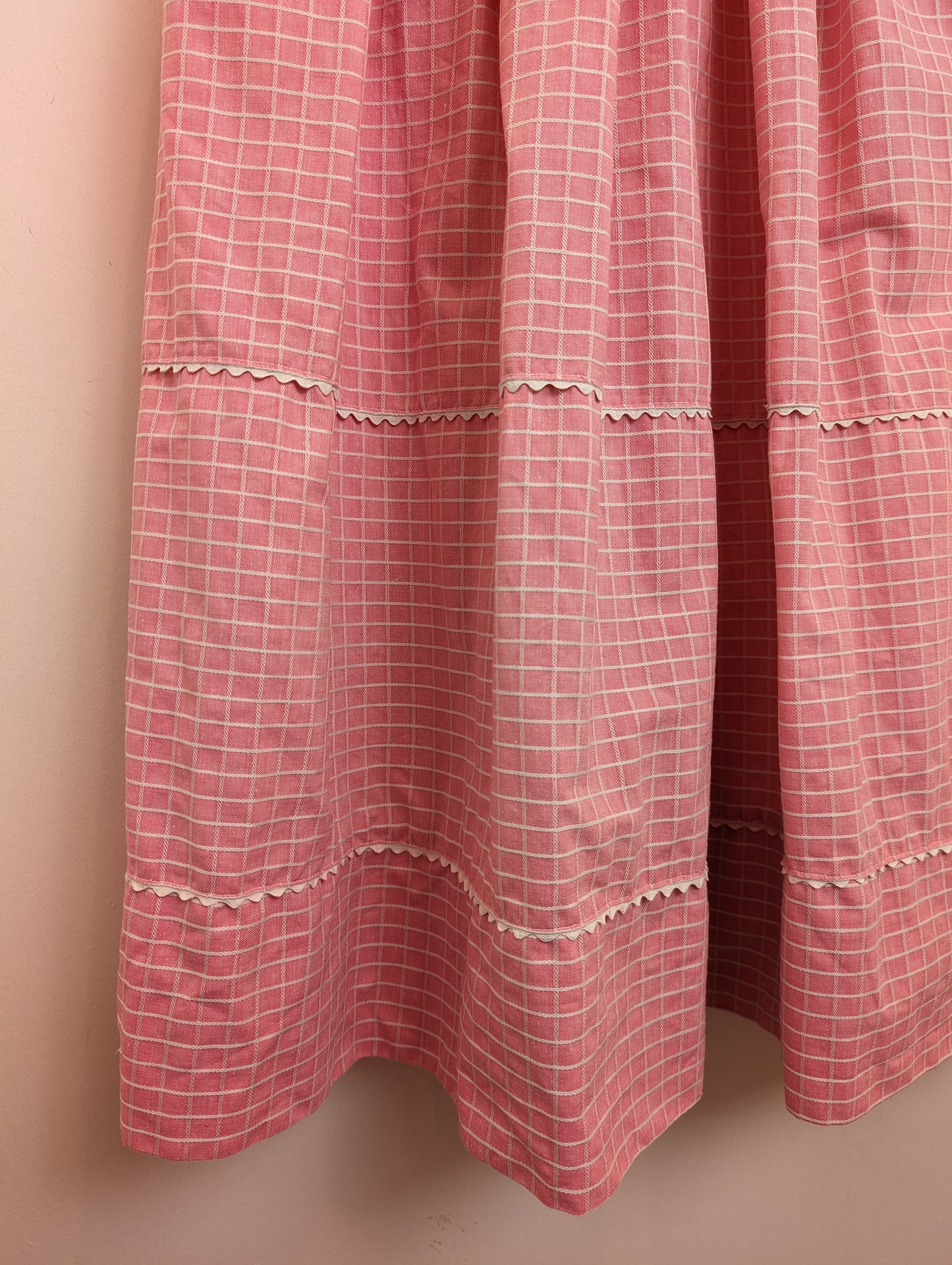 Handmade 1950s pink dress UK 8 / 10 premium