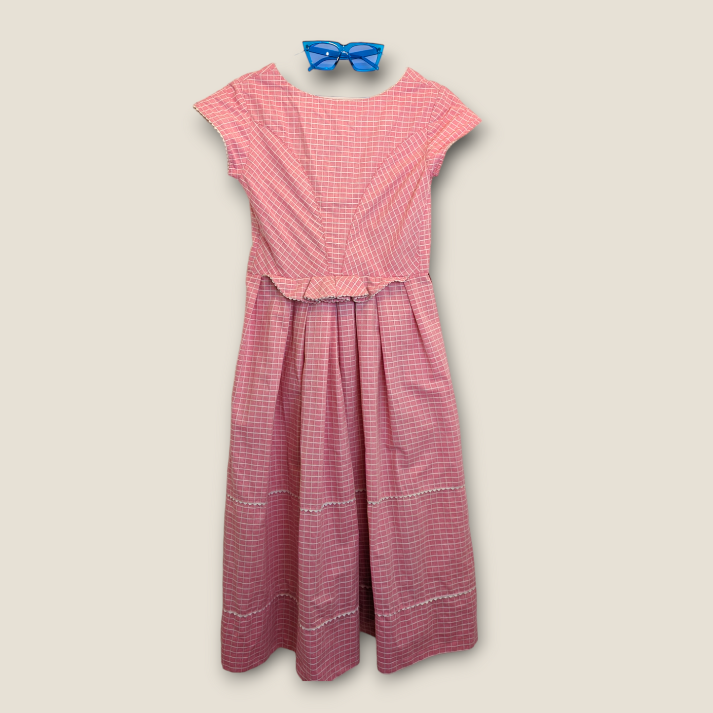 Handmade 1950s pink dress UK 8 / 10 premium