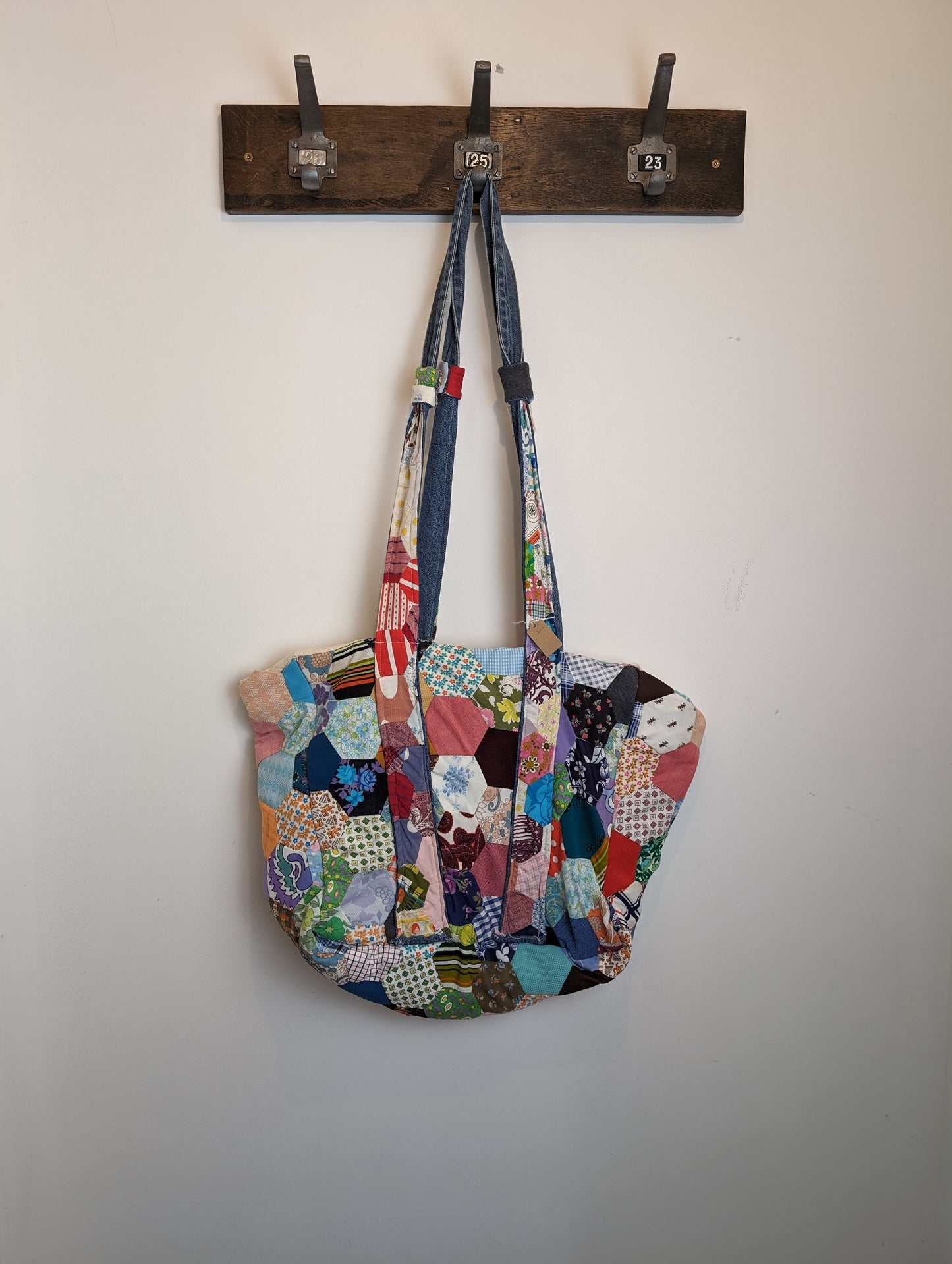 Handmade patchwork tote bag #1