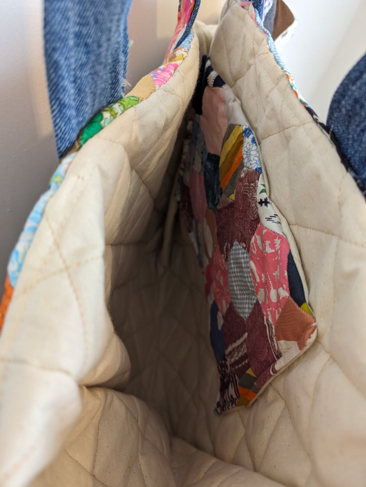 Handmade patchwork tote bag #1